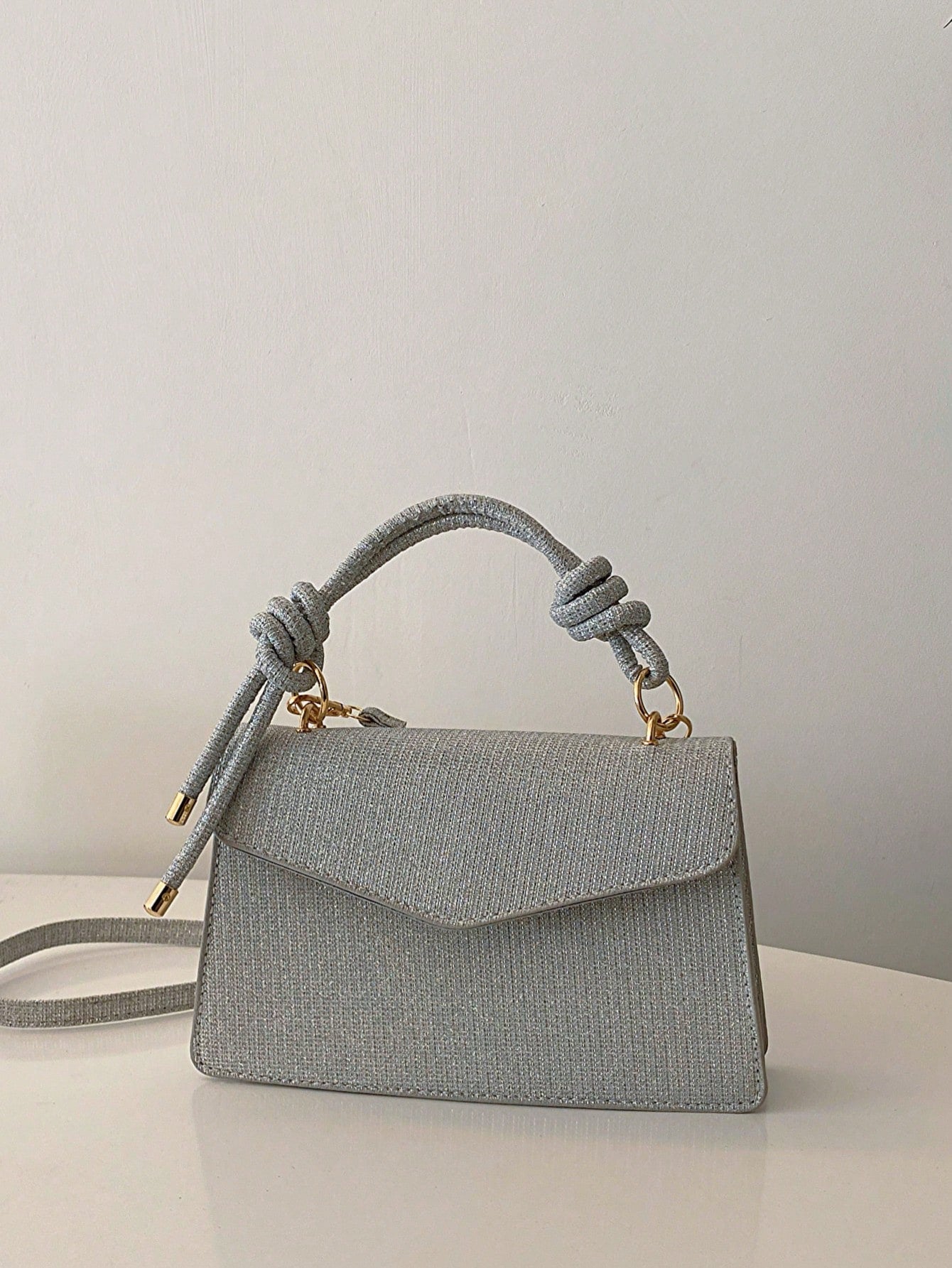 Shein - Women'S Sparkly Fashionable Crossbody Square Bag For Evening Party