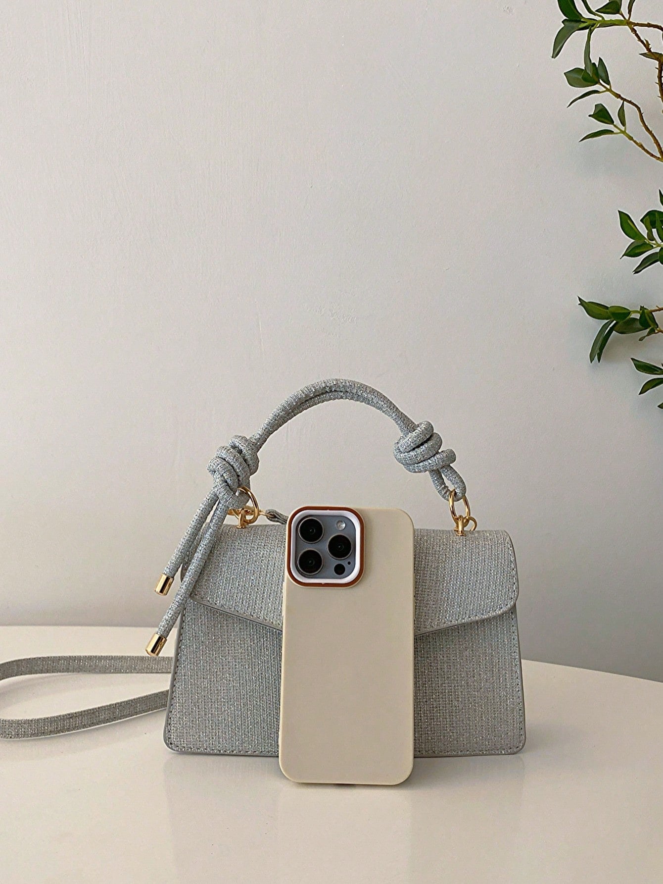 Shein - Women'S Sparkly Fashionable Crossbody Square Bag For Evening Party