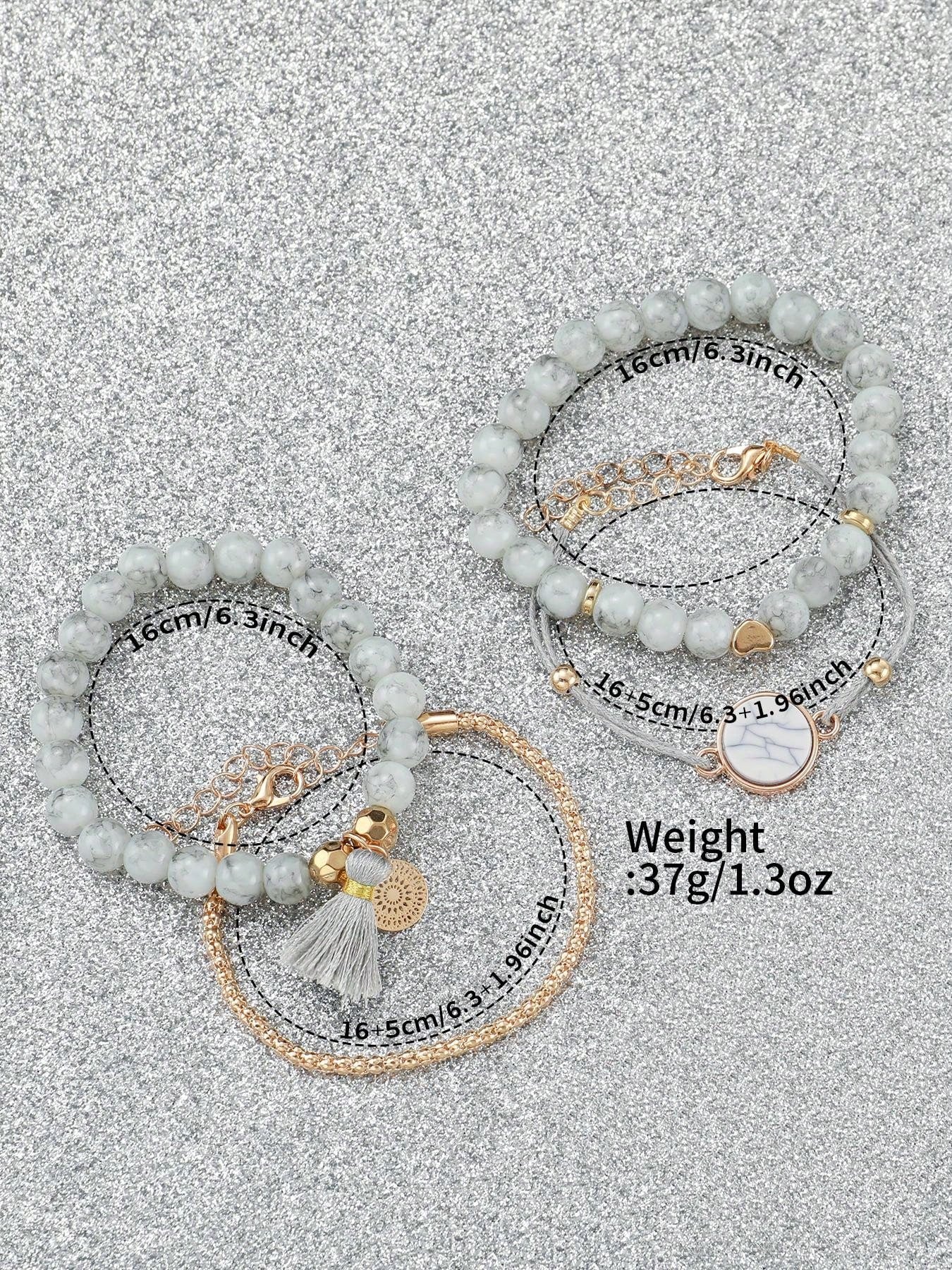 Shein - Women's Silicone Band Fashionable Minimalist Digital Dial Quartz Watch & Bracelet Set (5pcs/Set)