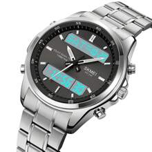 Shein - SKMEI Business Men's Stainless Steel Waterproof Watch