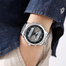 Shein - SKMEI Business Men's Stainless Steel Waterproof Watch