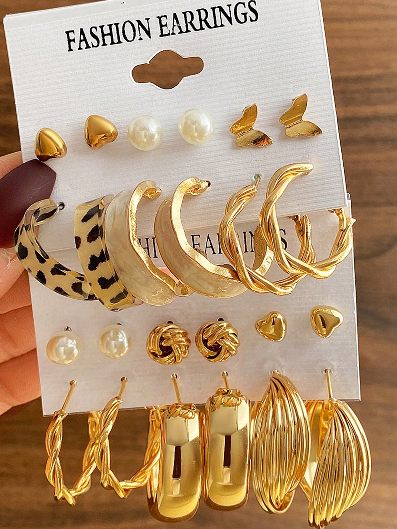 Shein - 24pcs Pearl Earring Set