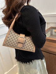 Shein - A Women'S Retro Fashion Color Contrast Shoulder Bag, Elegant Light Luxury Underarm Bag Pu, Casual Small Square Bag, Suitable For Women'S Daily Use