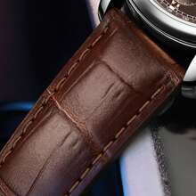 Shein - 1pc Men Business Quartz Wristwatch, Stylish Casual Sports PU Leather Strap Watch, Suitable For Work, Travel, Business Occasions, Daily Wear, Men Gift (Dial Color Random)