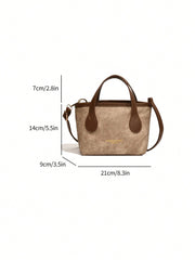 Shein - 2024 New Fashionable And Trendy Women Bag With  Texture, Single-Shoulder And Crossbody Design, Unique Small-Batch Handbag
