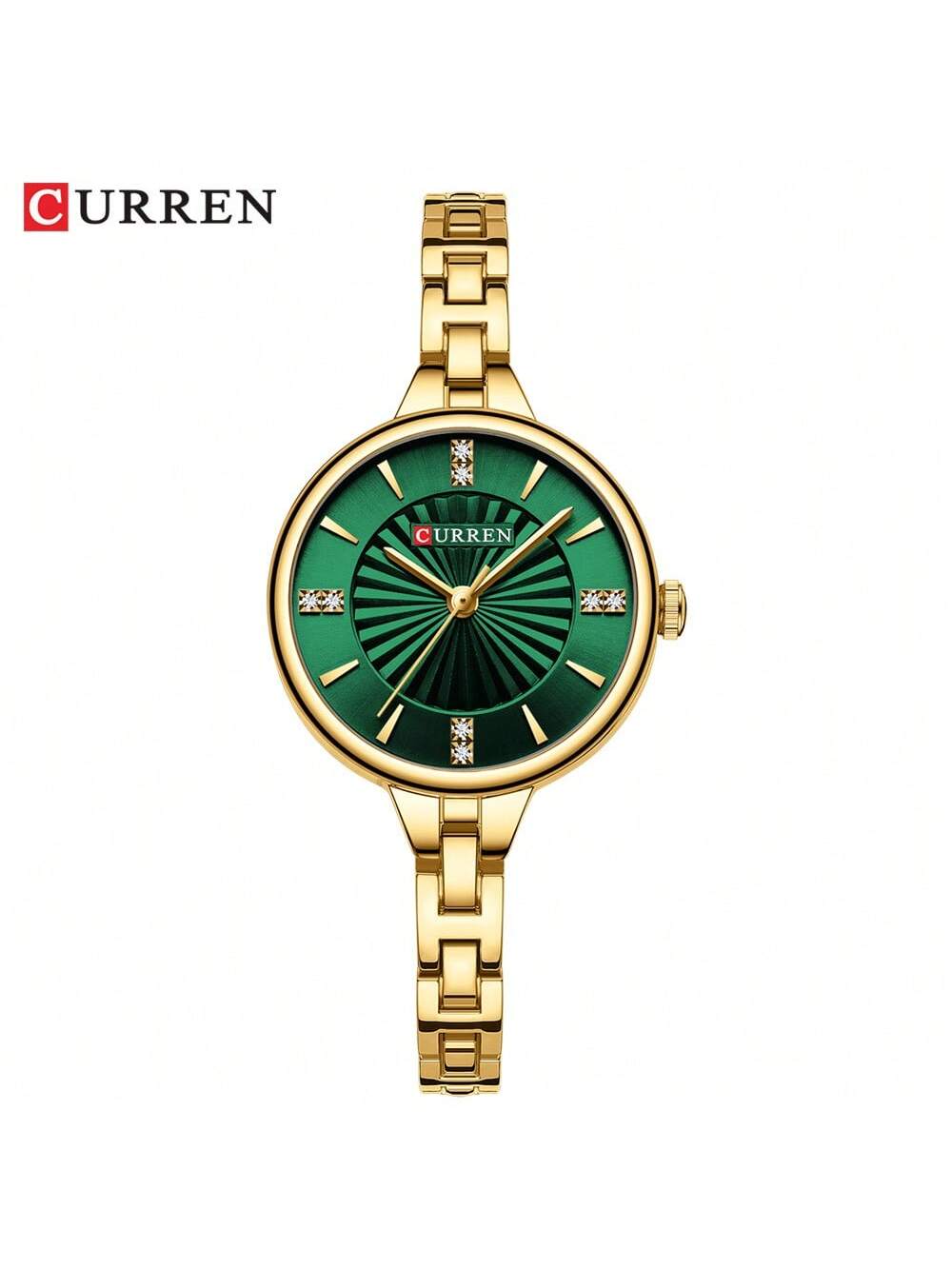 Shein - Curren Women Quartz Watch Fashionable Waterproof Wristwatch With Bracelet