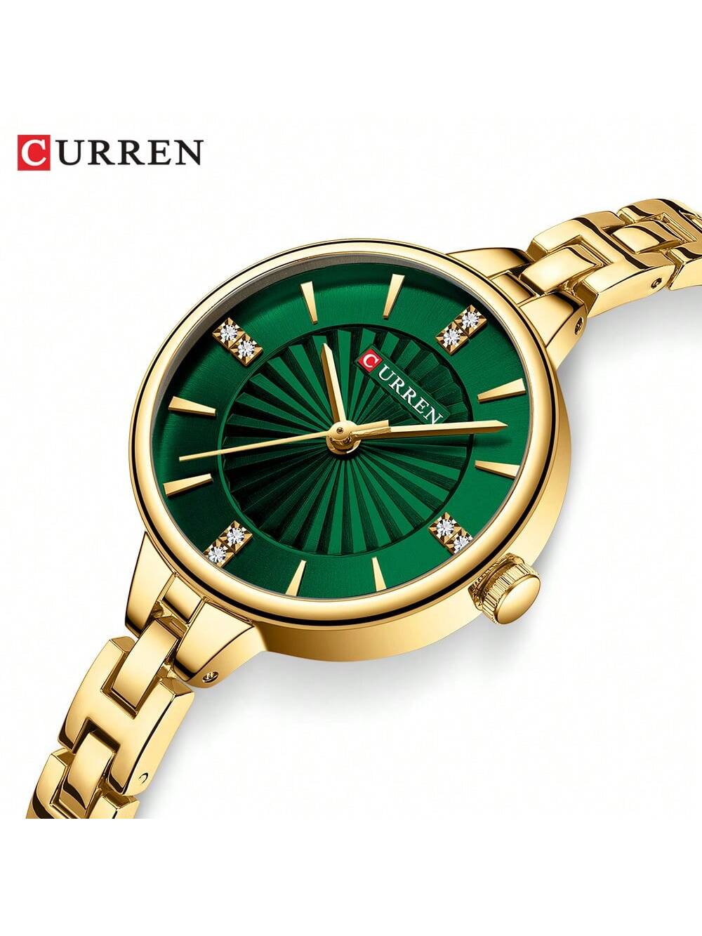 Shein - Curren Women Quartz Watch Fashionable Waterproof Wristwatch With Bracelet