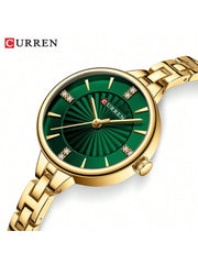 Shein - Curren Women Quartz Watch Fashionable Waterproof Wristwatch With Bracelet