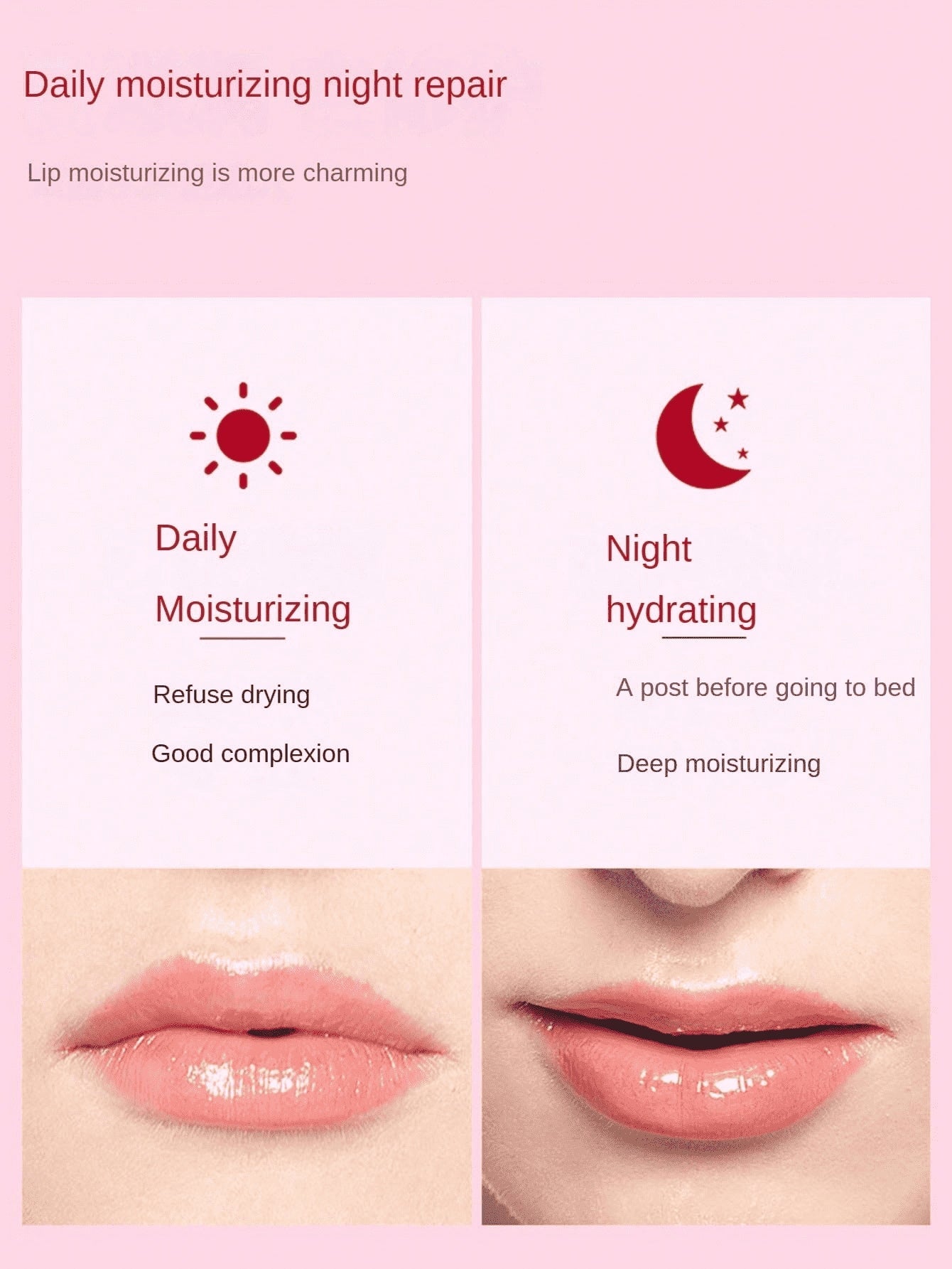 Shein - 10Pcs Hydrating Collagen Lip Masks For Women, Moisturizing Lip Gel Patches, Reduce Fine Lines And Dark Circles Around Lips