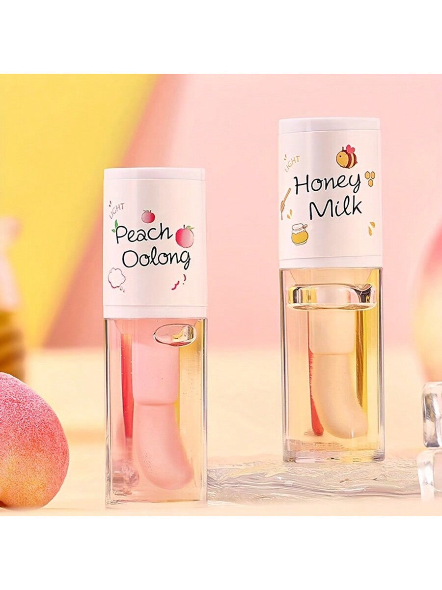 Shein - Women Lip Oil Moisturizing & Smooth Nourishing Lip Essence Clear Lip Gloss For Men & Women Moisturize Dry Lips And Remove Dead Skin