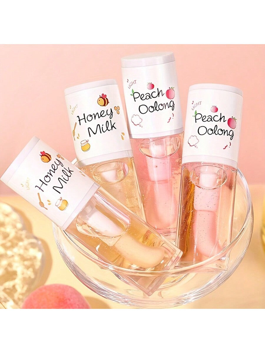 Shein - Women Lip Oil Moisturizing & Smooth Nourishing Lip Essence Clear Lip Gloss For Men & Women Moisturize Dry Lips And Remove Dead Skin