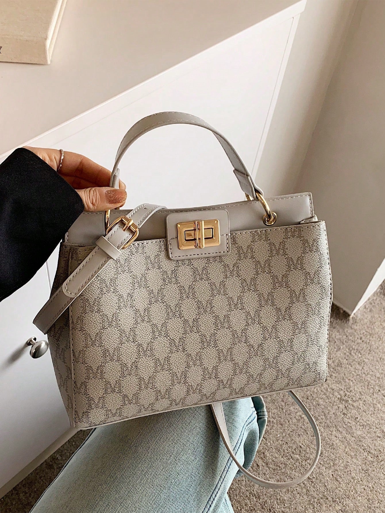 Shein - Fashion Hot European Retro Ladies Can Double-Sided Use Of Design Handbags