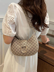 Shein - Mi Lightweight,Business Casual Small Zipper Hobo Bag