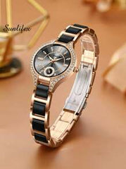 Shein - Exquisite Waterproof Party Fashion Casual Quartz Watch, Suitable For Sports