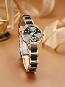 Shein - Exquisite Waterproof Party Fashion Casual Quartz Watch, Suitable For Sports