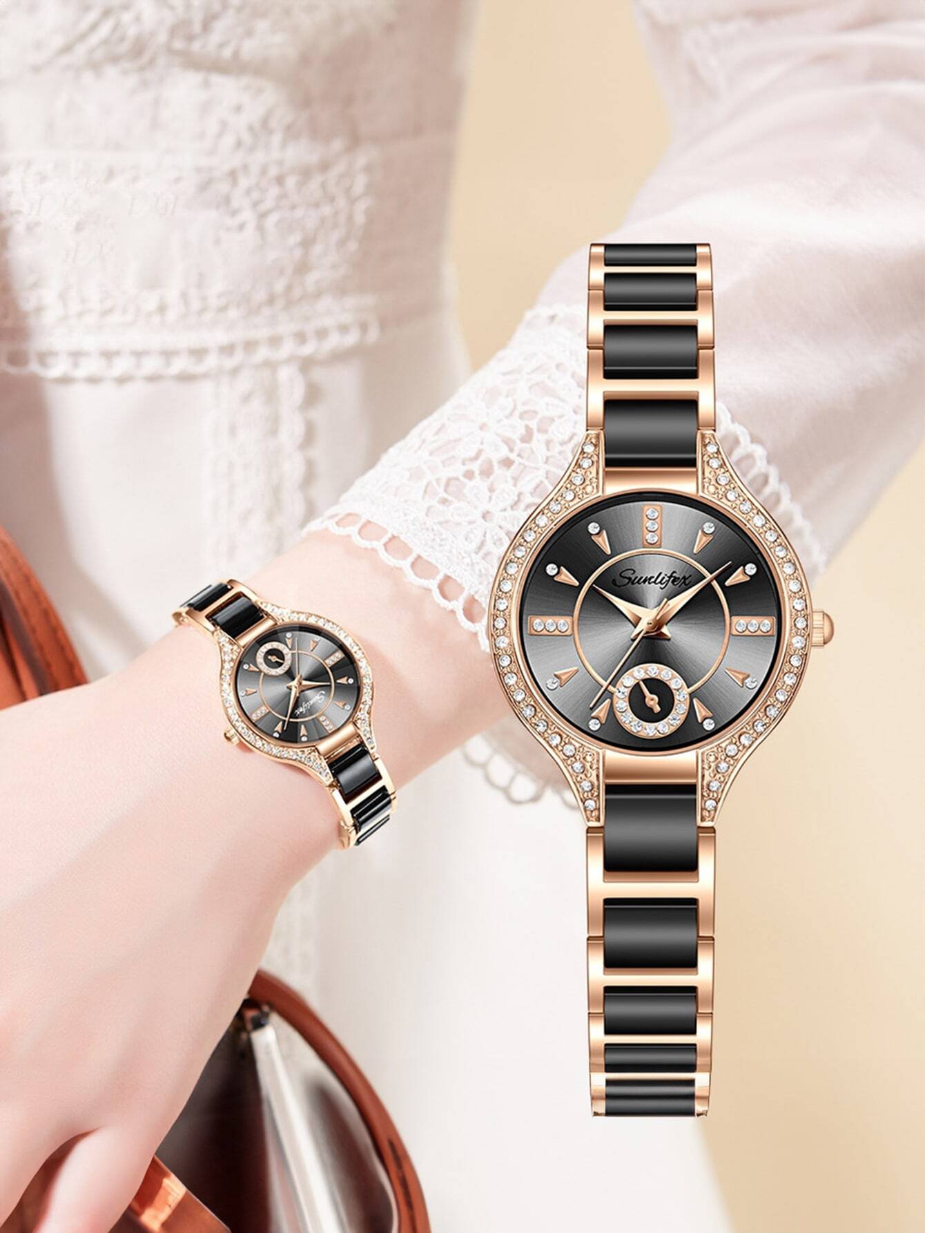 Shein - Exquisite Waterproof Party Fashion Casual Quartz Watch, Suitable For Sports