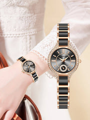 Shein - Exquisite Waterproof Party Fashion Casual Quartz Watch, Suitable For Sports