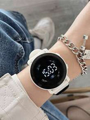 Shein - 1pc Minimalist Sport Style Unisex Student High-Quality Electronic Watch