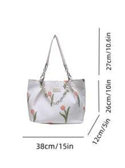 Shein - Women's Floral Tote Bag,