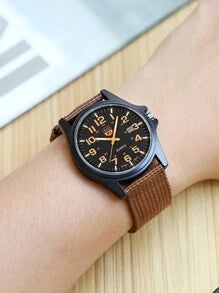 Shein - Men's Watch 1 Piece Set Calendar CasualSport Digital Circular Dial Quartz Watch