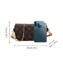 Shein - Fashionable Retro Floral Print Texture Mini Women's Crossbody Bag