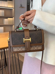 Shein - New Arrival Vintage Prints Small Square Shoulder Crossbody Bag