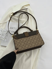 Shein - New Arrival Vintage Prints Small Square Shoulder Crossbody Bag