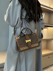 Shein - New Arrival Vintage Prints Small Square Shoulder Crossbody Bag