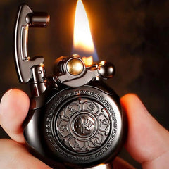 Timeline Vintage Lighter, Pressure Relief Lighter, Aigrette Classic Trench Lighter, Wheel Ignition Kerosene Lighter, Creative Rolling Tray Outdoor Windproof Lighter, Antique Soft Flame Lighter, Reusable Windproof Trench Lighter, Lift Arm Flame Lighters