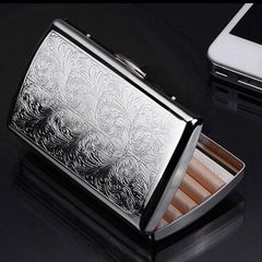 Vintage Printed Cigarette Case, 12 Cigarette Storage Box, Retro Flip Cigarette Dispenser, Ultrathin Portable Men's Cigarette Box, Portable Sealed Waterproof Smoking Case, Portable Cigarette Box, Sleeve Pocket Tobacco Pack Cover