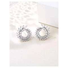 Shein - Zircon Decor Stud Earrings