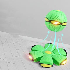 Magic Flying Saucer Ball, Outdoor Flat Throw Disc Ball, Foot Pressure Decompression Vent Ball, UFO Saucer Deformed Ball, Elastic Flying Saucer Toy for Kids, Frisbee Ball Dog Toy, Kids Playing Stomp Ball