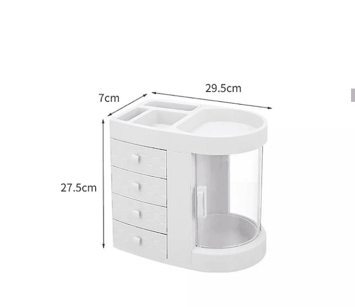 Rotating Transparent Dressing Table