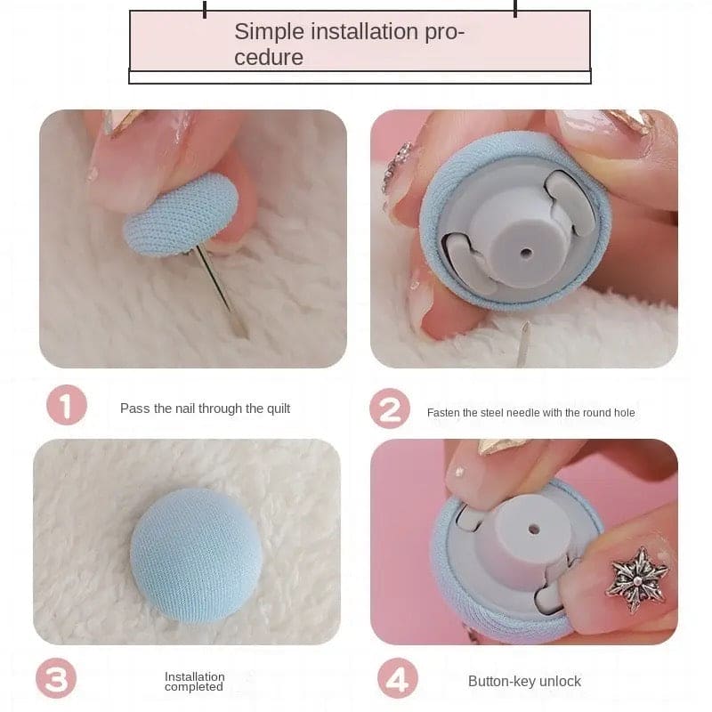 Mushroom Bed Clip, Blanket Buckles Bed Sheet Fixator Gripper, Double Press Bedspread Holder, Fall-proof Sheet Fastener Clip, Comforter Clips Quilt Holder Fixator, Bedroom Duvet Fixing Holder Quilt Cover Pinso