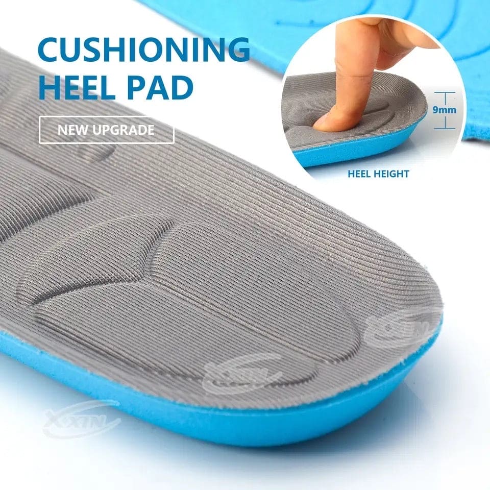 Shock Absorbing Insoles, Full Length Massage Cushion Insoles, Boot Replacement Inserts Shoe, Arch Support Heel Cushion, Unisex Foot Care, Foot Massage Breathable Shoe Soles, Relief Insoles for Working Daily Use, Comfortable Replacement Shoe Insole
