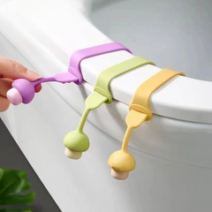 Pack of 3 Creative Toilet Lid Lifter, Silicone Handle Toilet Seat Cover, Toilet Seat Lift Device