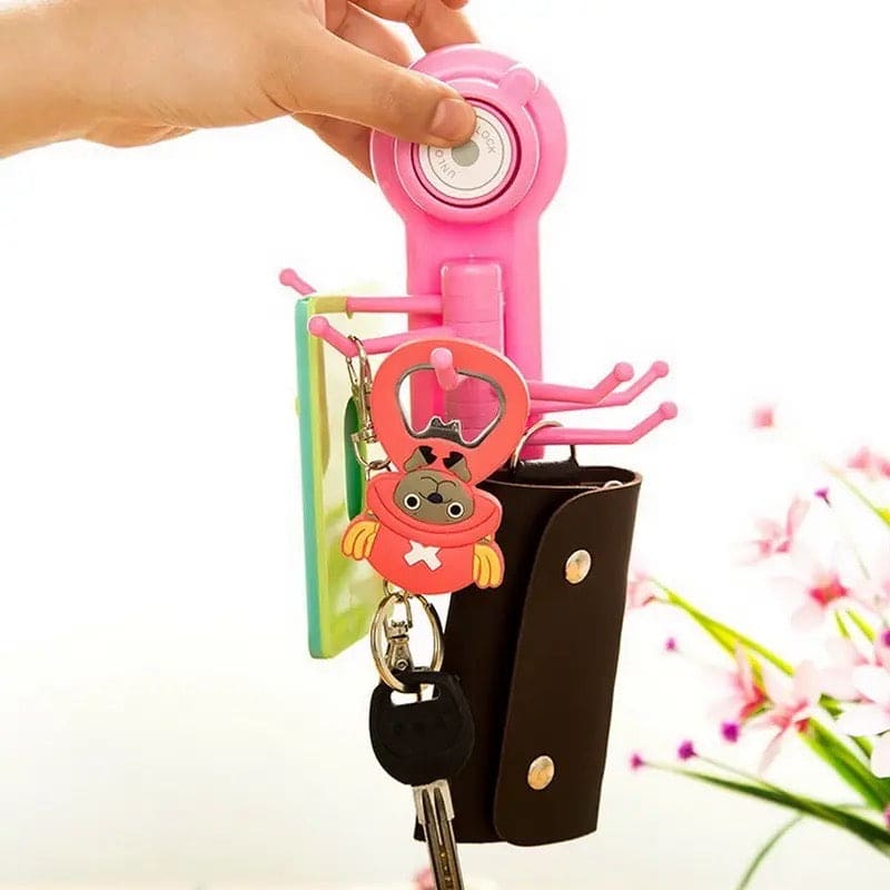 Vacuum Wall Hook, Six Claw Wall Hook, Wall Mounted Hook for Home Kitchen Bathroom Storage Rack Organizer, Small Objects Hanger with Six Claw Hook, Trace Strong Sucker