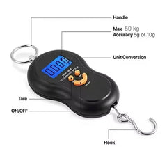 Pocket Digital Hanging Scale, Electronic Led Weighing Scale, Fish Weighing Scales, Precision Digital Scale, Multifunctional Luggage Hanging Hook Scales