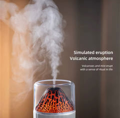 Colourful Volcano Humidifier, Ultrasonic Cold Mist Volcano Humidifier, Home Car Bedroom Table Humidifier