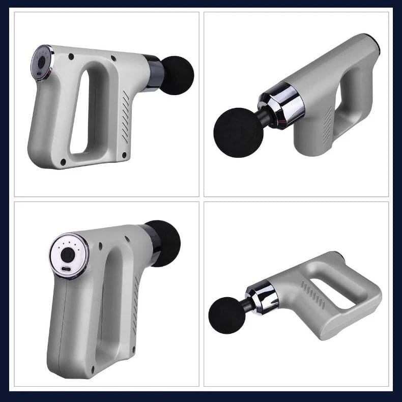 4 In 1 Fascial Gun Massager, Portable Massage Gun, Body Shoulder Neck Massager, 5 Gear Deep Tissue Mini Fitness Musle Massager, 4 Head Gun Sports Muscle Relaxing Massager, Anti-slip Muscle Massager, Muscle Stimulation Device Massage Gun
