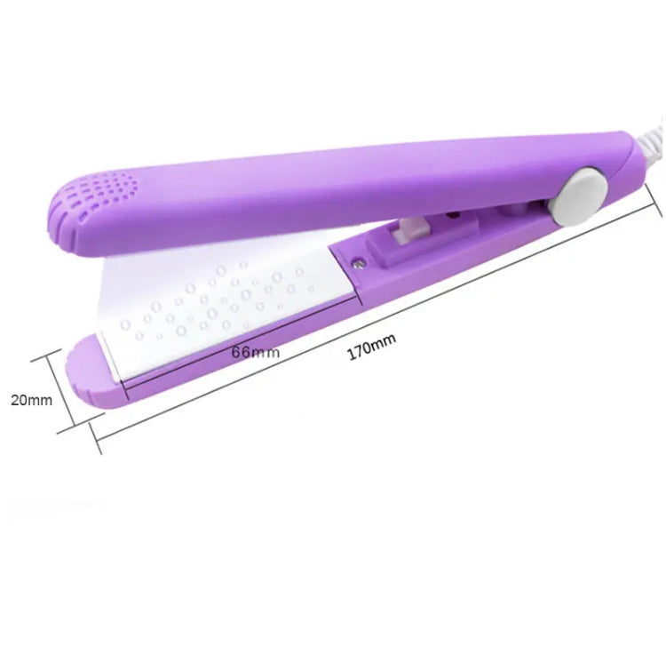 Mini Electric Hair Straightener, Small Power Plug Curling Hair Straightener, Portable Hair Curling Iron Machine