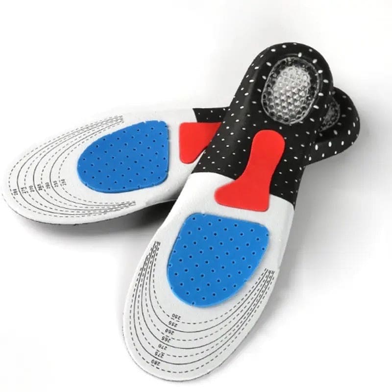 Set of 2 Cuttable Silicone Shoe Insoles, Men Women Orthotic Arch Support Sport Shoe Pad, Soft Running Insert Shoe Pad, Silicone Gel Insoles For Feet, Arch Support Shoe Pad, Flash Drying Foot Care Pads