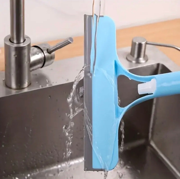 3 In 1 Window Cleaning Wiper, Multifunctional Glass Cleaner, Glass Wiper For Bathroom Mirror Windshield
