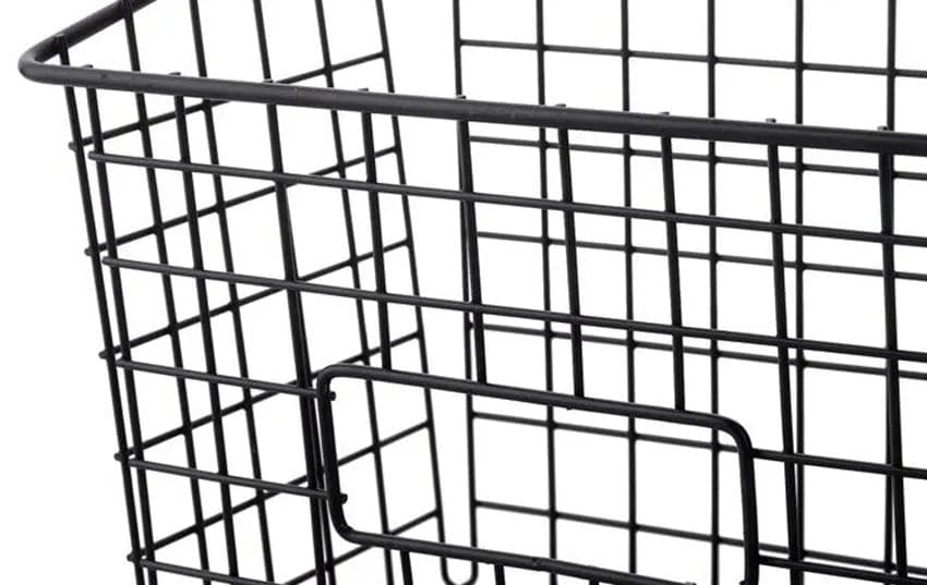 Wrought Iron Hanging Basket, Over Cabinet Door Hanging Storage Basket, Durable Bathroom  Kitchen Wall Shelf, Stainless Steel Grid Storage Baskets, Iron Mesh Shelf Basket, Multifunction Hanging Basket, Under The Dormitory Hanging Shelf