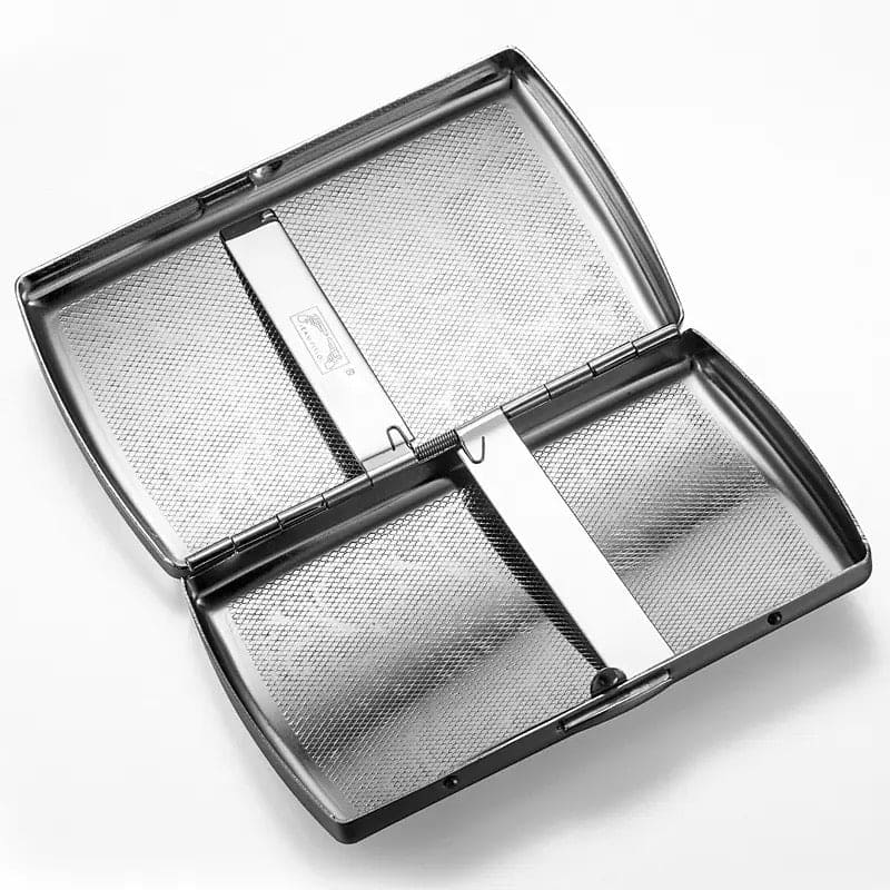 Vintage Printed Cigarette Case, 12 Cigarette Storage Box, Retro Flip Cigarette Dispenser, Ultrathin Portable Men's Cigarette Box, Portable Sealed Waterproof Smoking Case, Portable Cigarette Box, Sleeve Pocket Tobacco Pack Cover