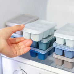 6 Grid Ice Tray Mold, Soft Silicone Ice Cube Mold, 6 Grids Soft Bottom Quick Freezer Fruit Ice Cube Maker