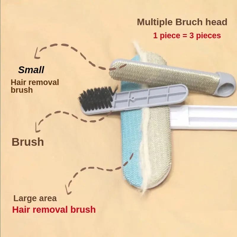 4 In 1 Window Washer Kit, Multifunctional Mesh Screen Brush, Washable Household Cleaning Accessories, Multipurpose Magic Scrubber Brush, Double Sided Detachable Window Cleaner Tool