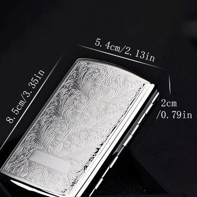 Vintage Printed Cigarette Case, 12 Cigarette Storage Box, Retro Flip Cigarette Dispenser, Ultrathin Portable Men's Cigarette Box, Portable Sealed Waterproof Smoking Case, Portable Cigarette Box, Sleeve Pocket Tobacco Pack Cover