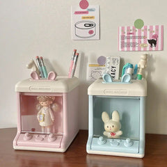 Arcade Desk Organizer, Multifunctional Storage Box, Large Capacity Doll Machine Storage Box, Multi Compartment Pen Holder