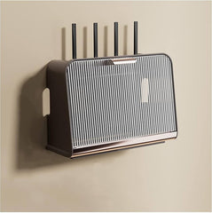 Luxury Wifi Cabinet Storage Box, Wall Mounted Router Storage Box, WiFi Device Storage Rack with Heat Dissipation